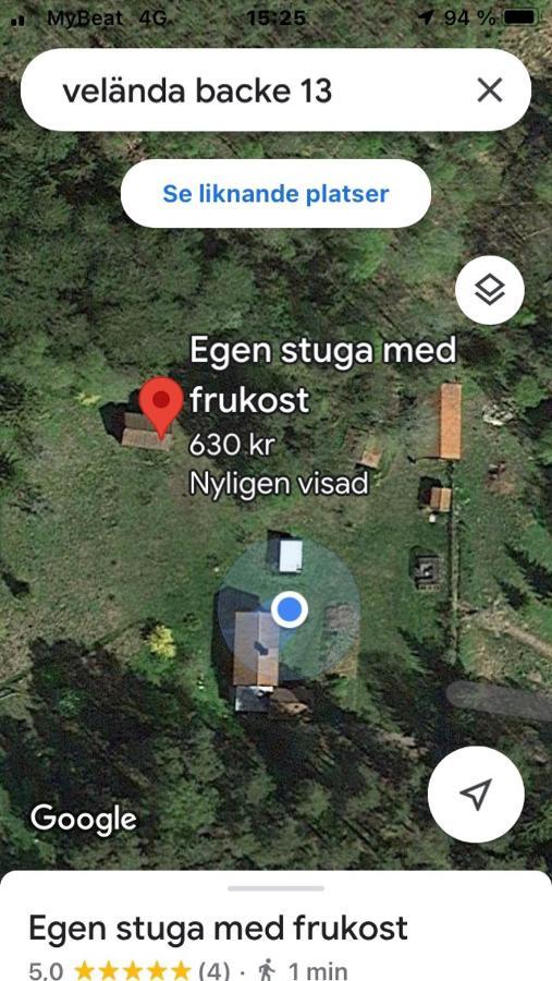 Egen stuga med frukost Norrtälje Exteriör bild